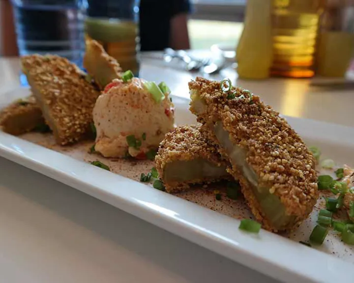 A dinner plate made that is seasonally inspired and locally sourced