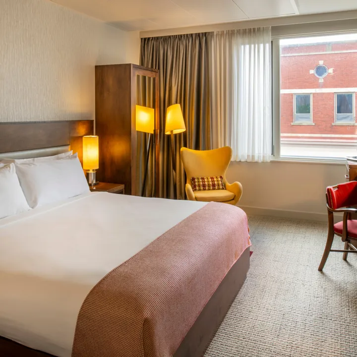 King guest room at The Hotel at Oberlin